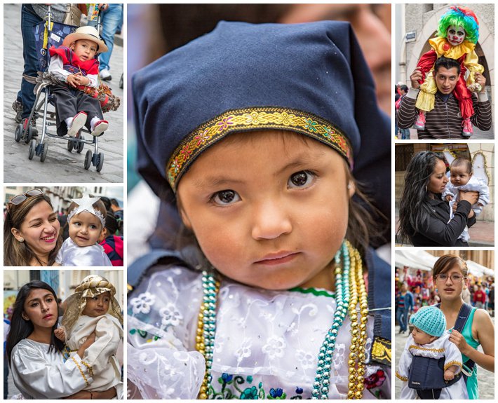 2015 Paseo Del Nińo, Cuenca Ecuador, babies