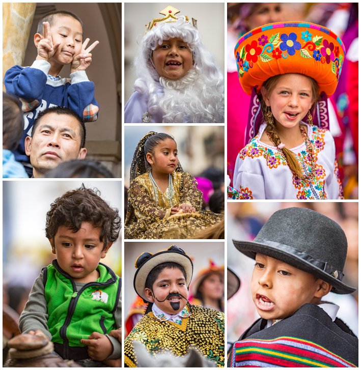 2015 Paseo Del Nińo, Cuenca Ecuador, kids