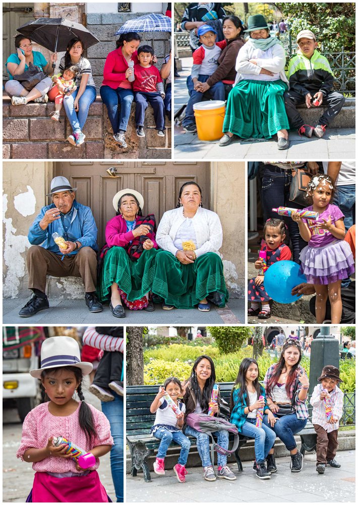 Orchidea Carnaval Parade Cuenca Ecuador - audience