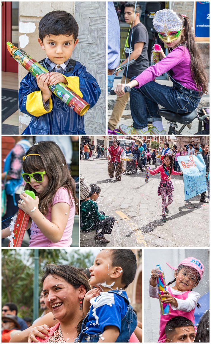 Orchidea Carnaval Parade Cuenca Ecuador - kids