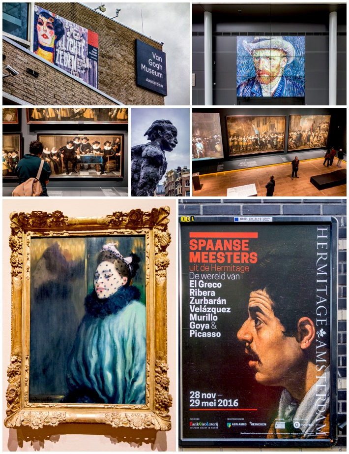 amsterdam - museums Van Gogh, Spanish Masters, Anne Frank House