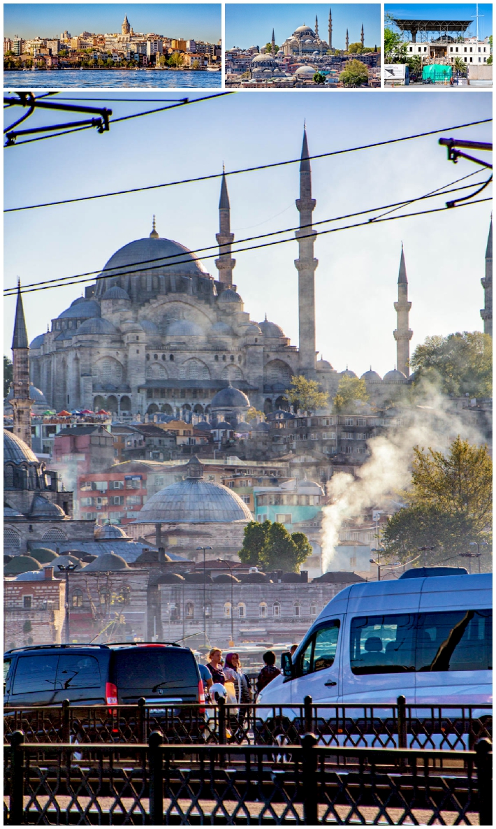 Istanbul skyline pollution