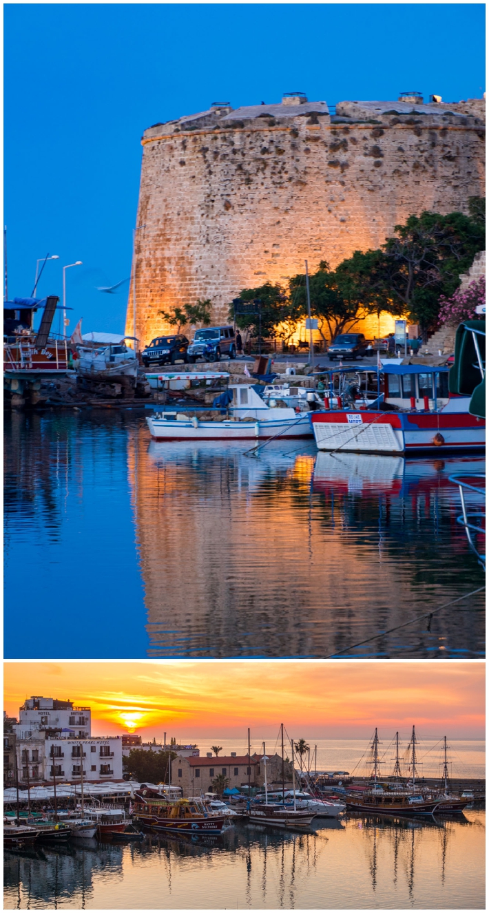 Kyrenia - dock harbor boats sundown