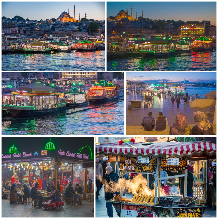 Istanbul - Eminönü Pier at night