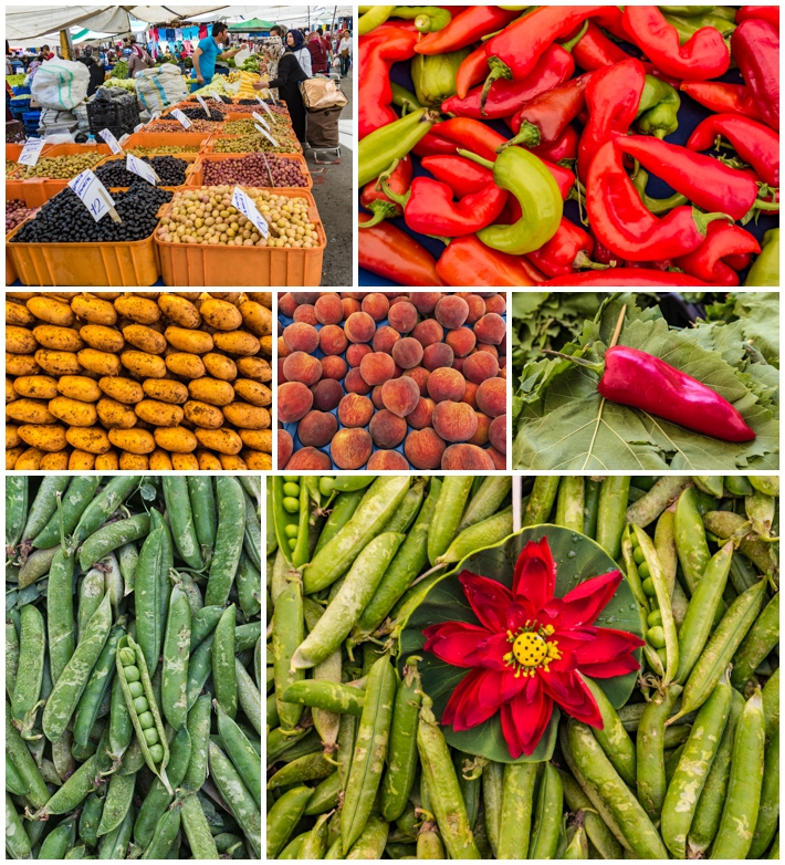 Tarihi Sali Pazari Bazaar Istanbul Turkey food