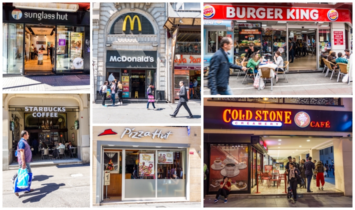 Istanbul Turkey American brands fast food