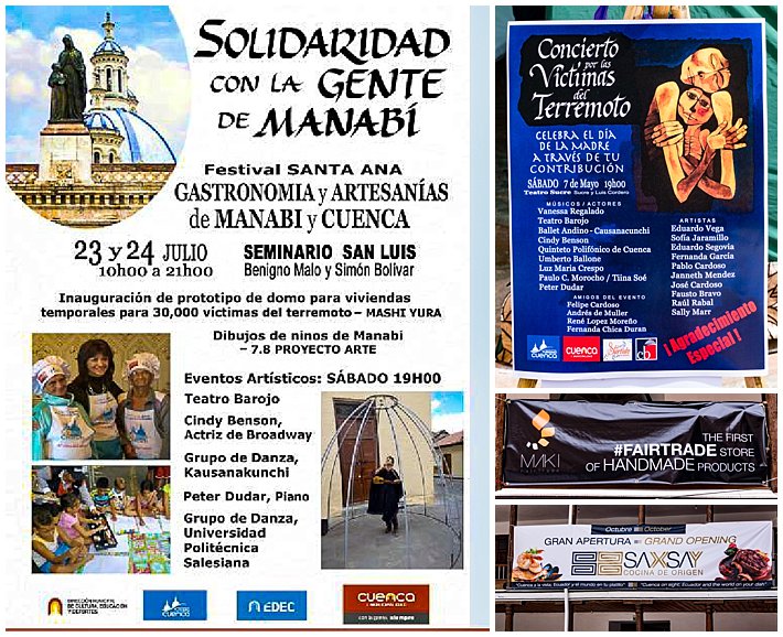 Cuenca Ecuador Festival for Earthquake Victims of Manabi Solidaridad