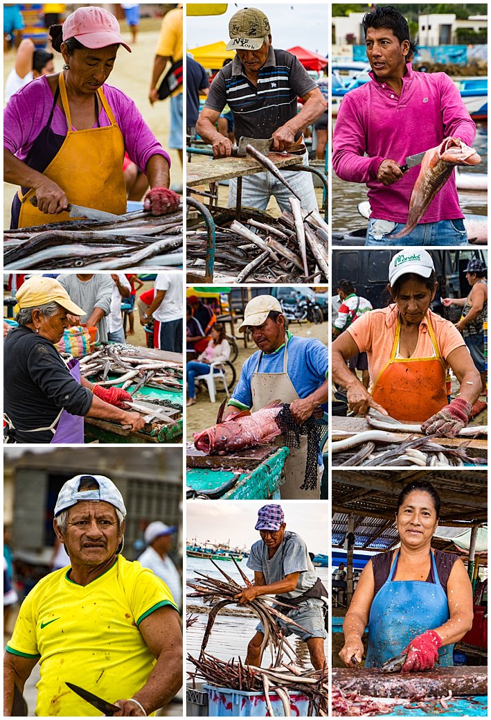 Puerto Lopez Ecuador 2016 fish preparation