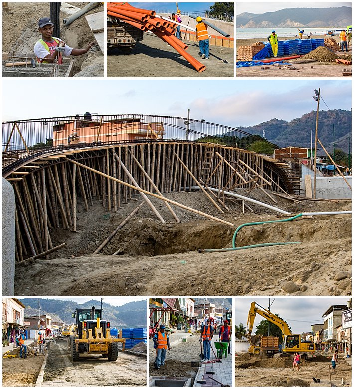 Puerto Lopez Ecuador 2016 construction