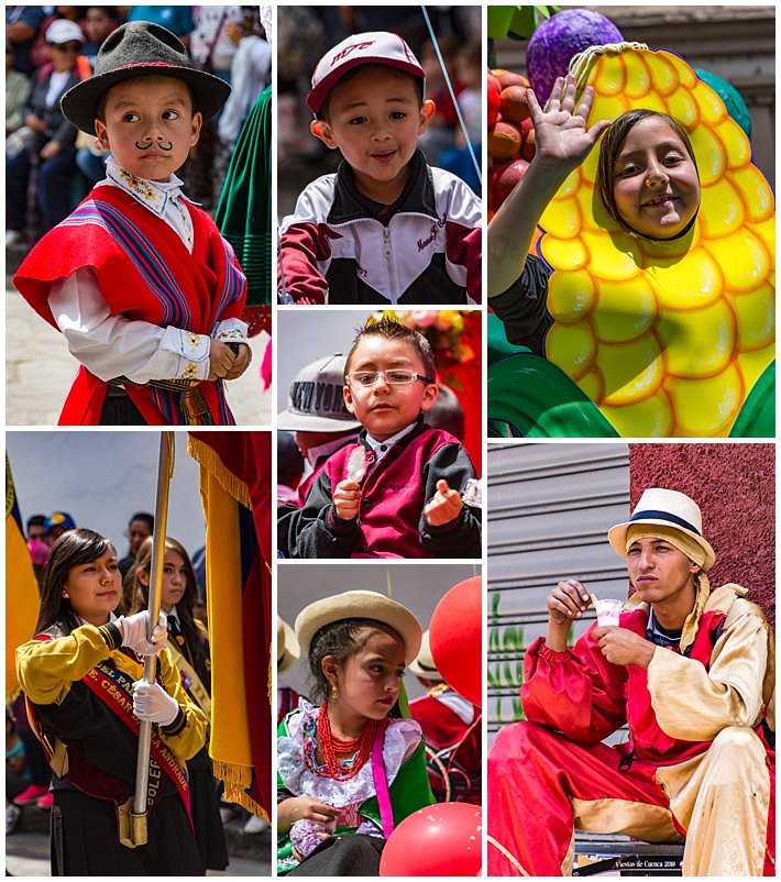 Cuenca Independence Day, Ecuador 2016 - kids parade