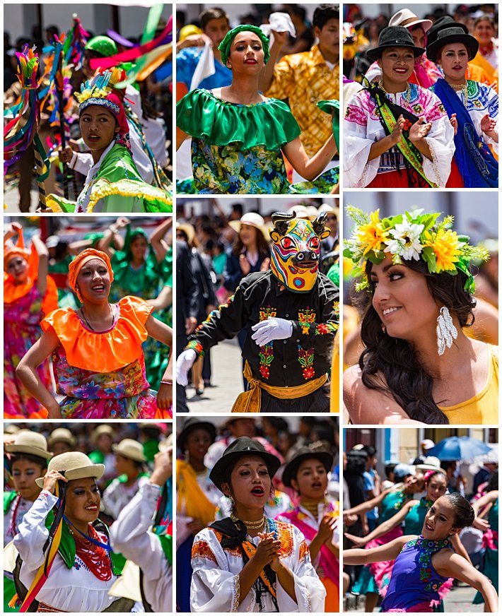 Cuenca Independence Day, Ecuador 2016 - girls in parade