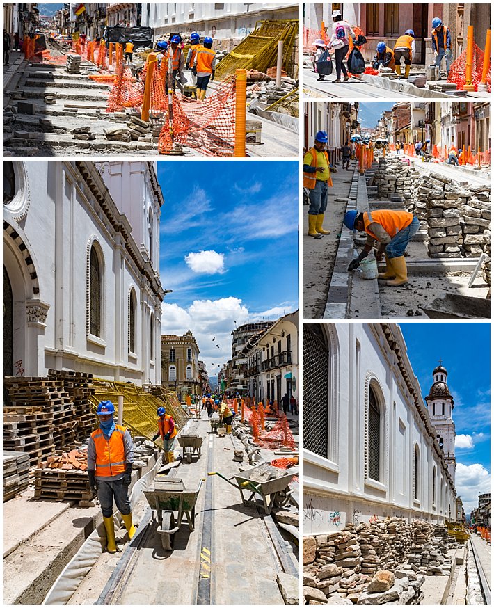 Cuenca Independence Day, Ecuador 2016 - Transvia construction