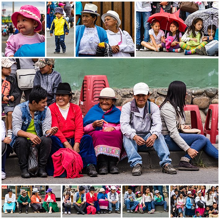 Cuenca Independence Day, Ecuador 2016 - parade audience