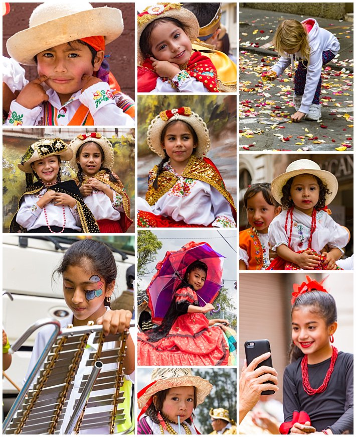 Pase de Niño 2016, Cuenca, Ecuador - girls