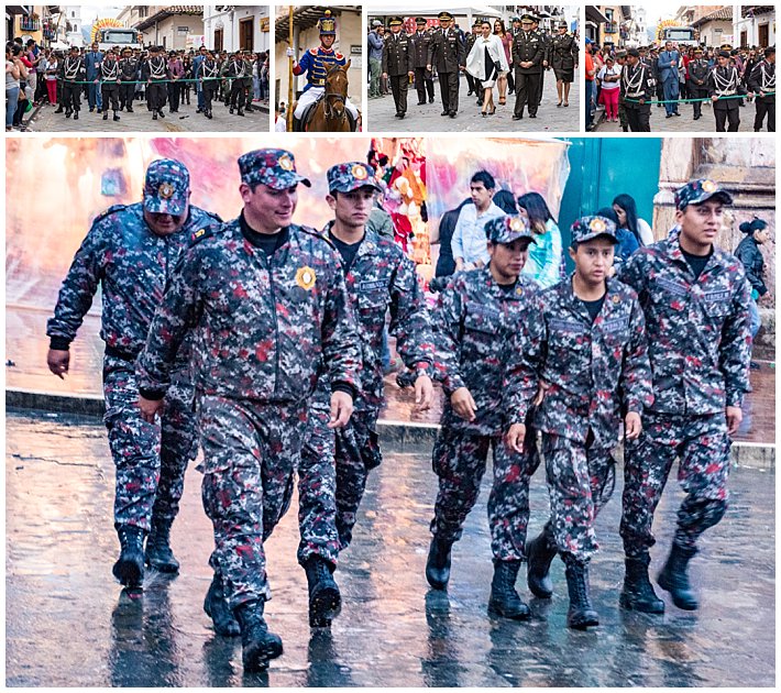 Pase de Niño 2016, Cuenca, Ecuador - military and police