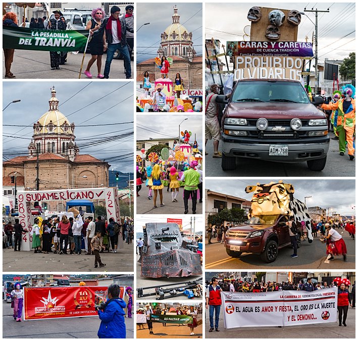 Fools Inocentes Parade 2017 - Cuenca, Ecuador - signs