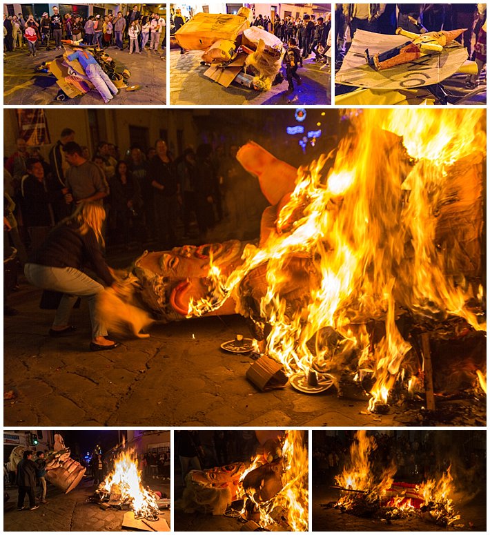 New Year's Eve Cuenca Ecuador 2016 - fire-large