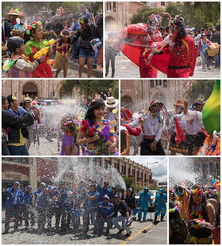 Orquidea Parade 2017 in Cuenca, Ecuador - foam