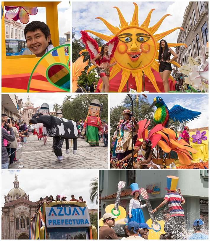 Orquidea Parade 2017 in Cuenca, Ecuador - floats
