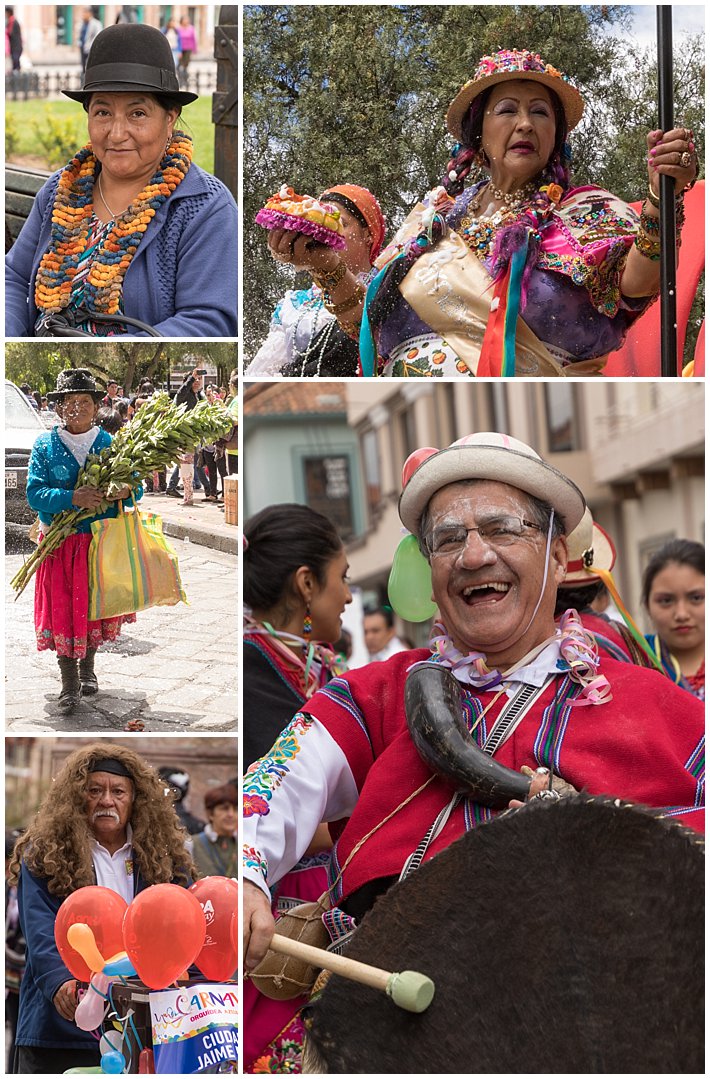 Orquidea Parade 2017 in Cuenca, Ecuador - old