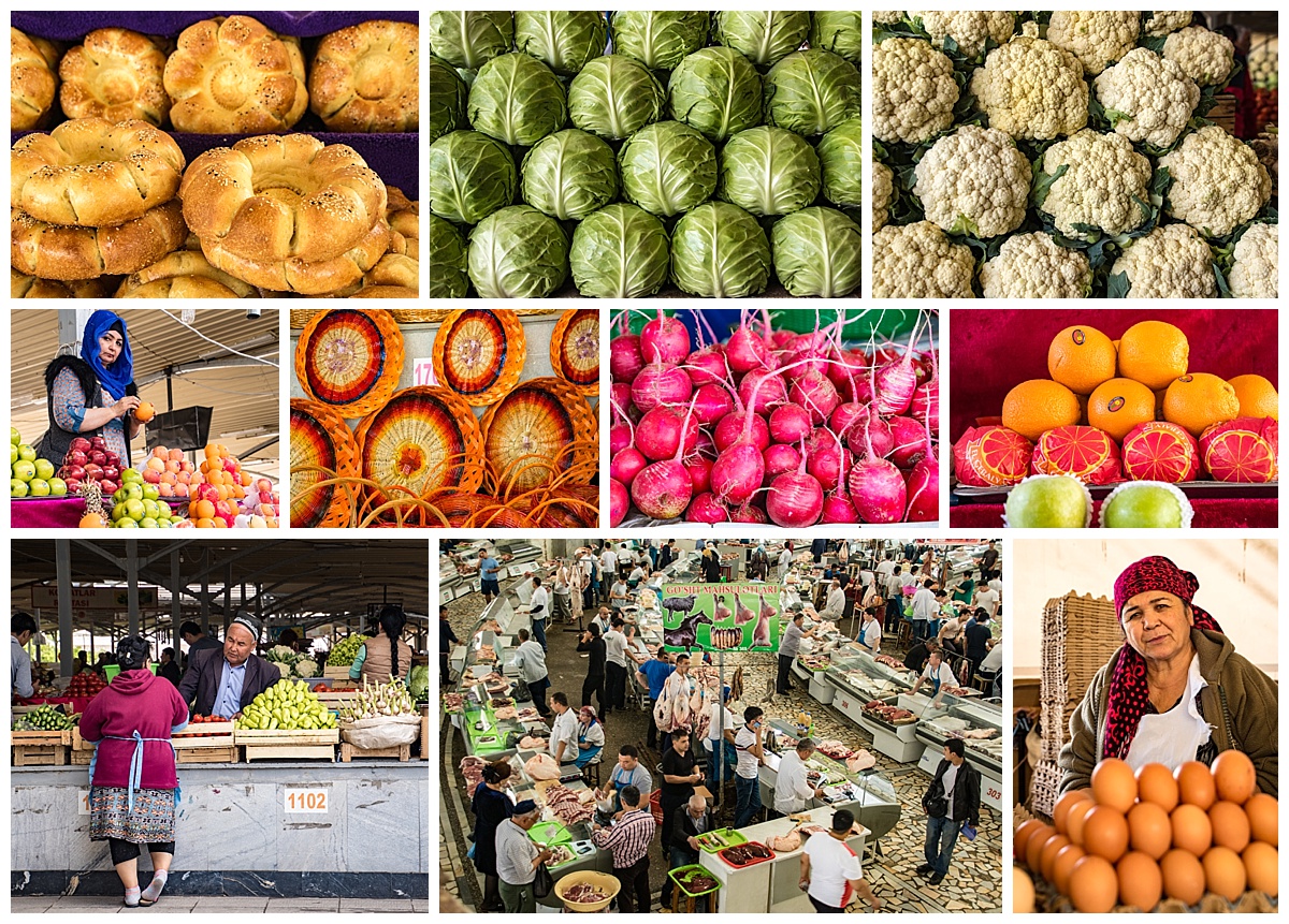 Tashkent, Uzbekistan - market food