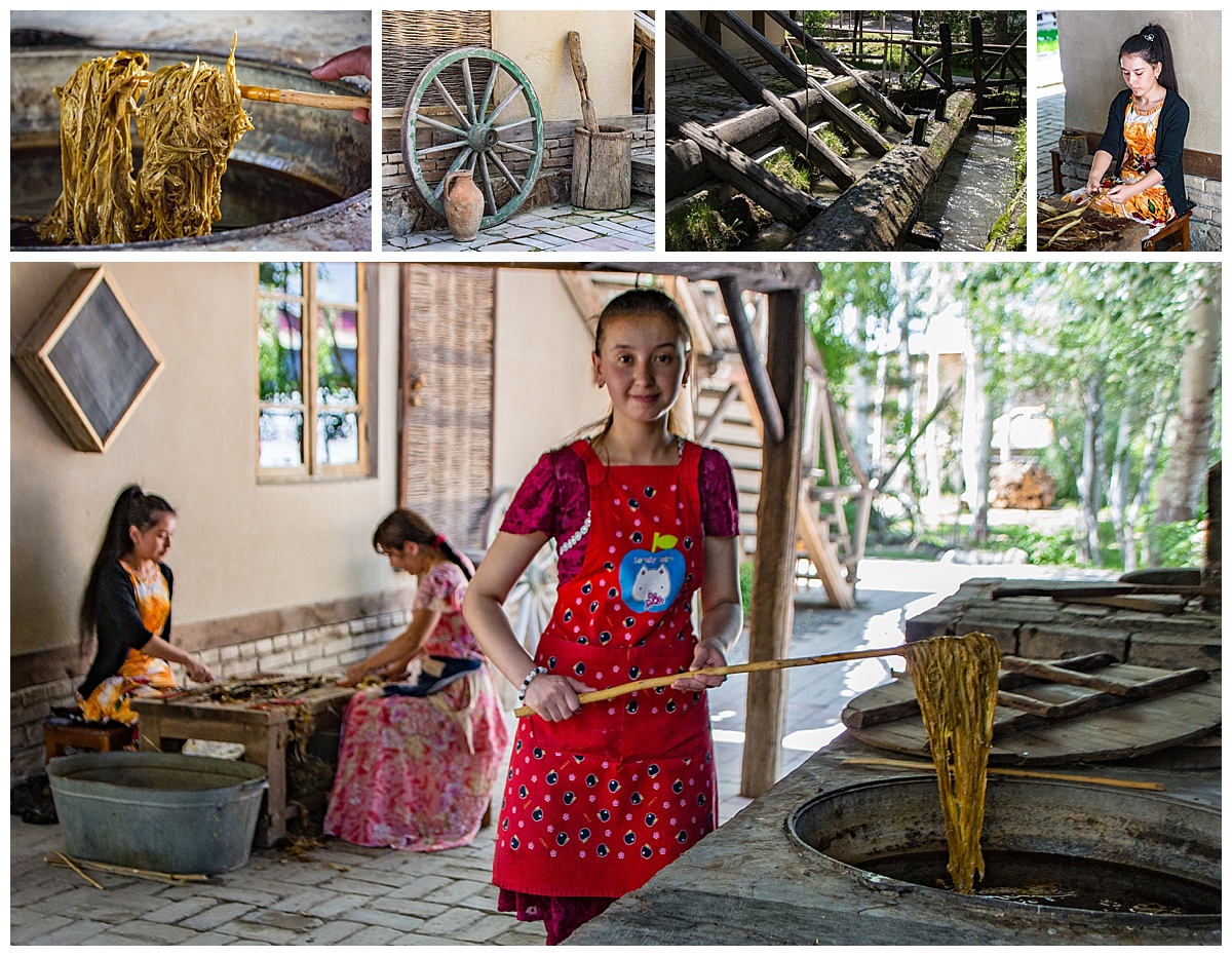 Samarkand, Uzbekistan - making silk paper