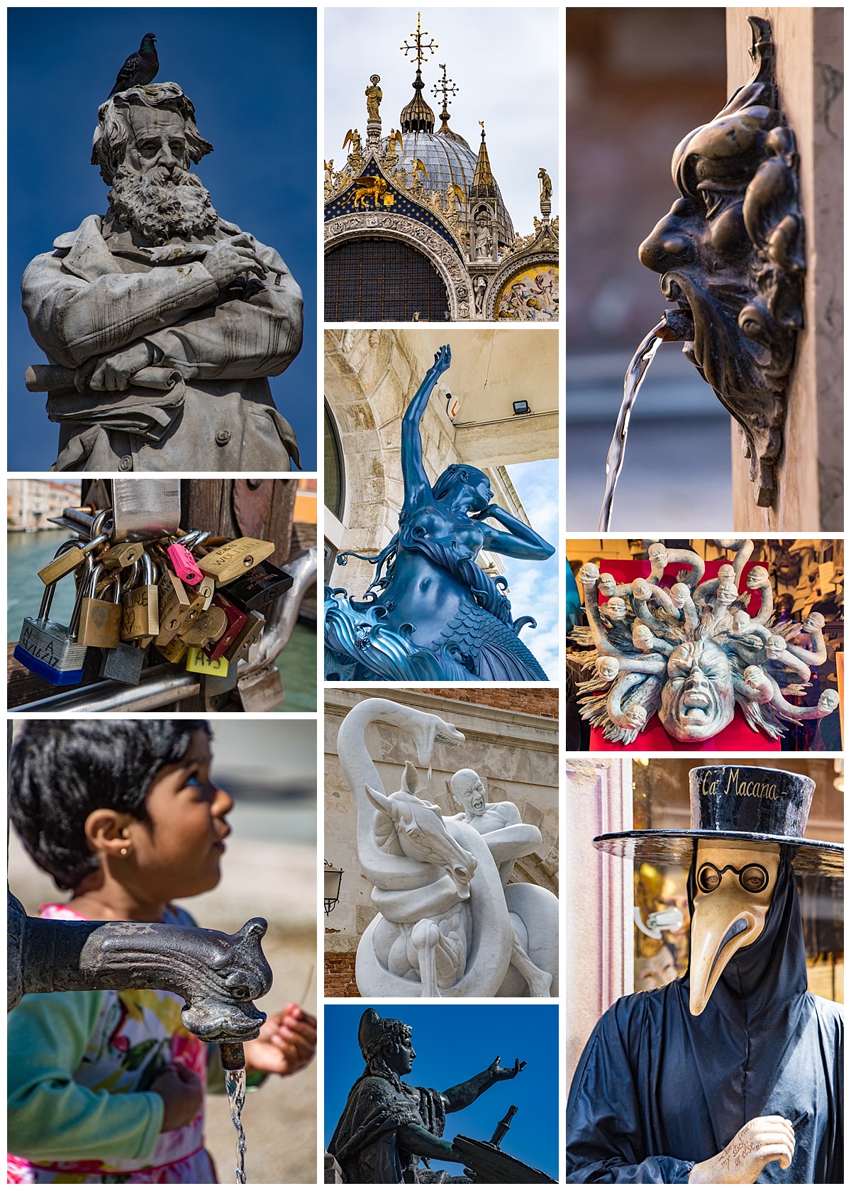 Venice, Italy - statues