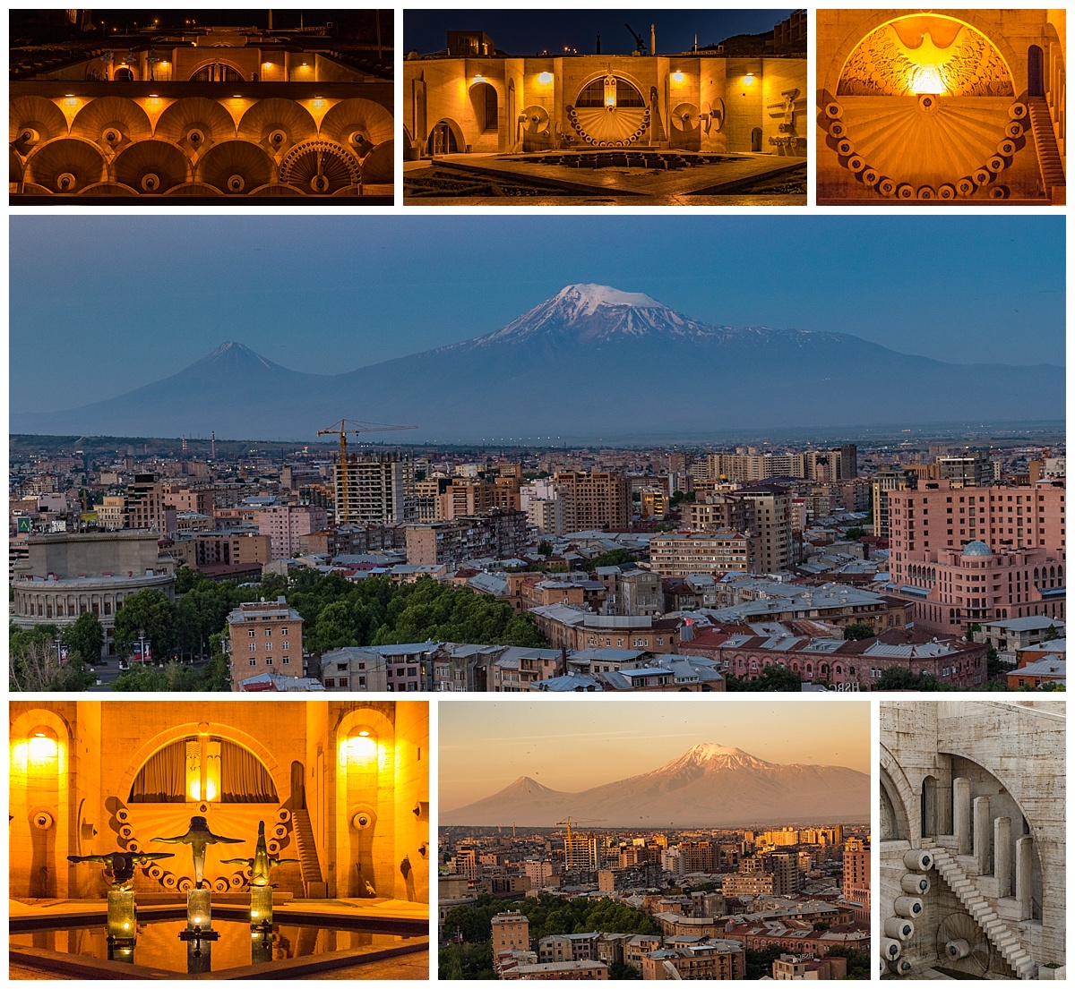 Yerevan , Armenia - mt ararat at dawn