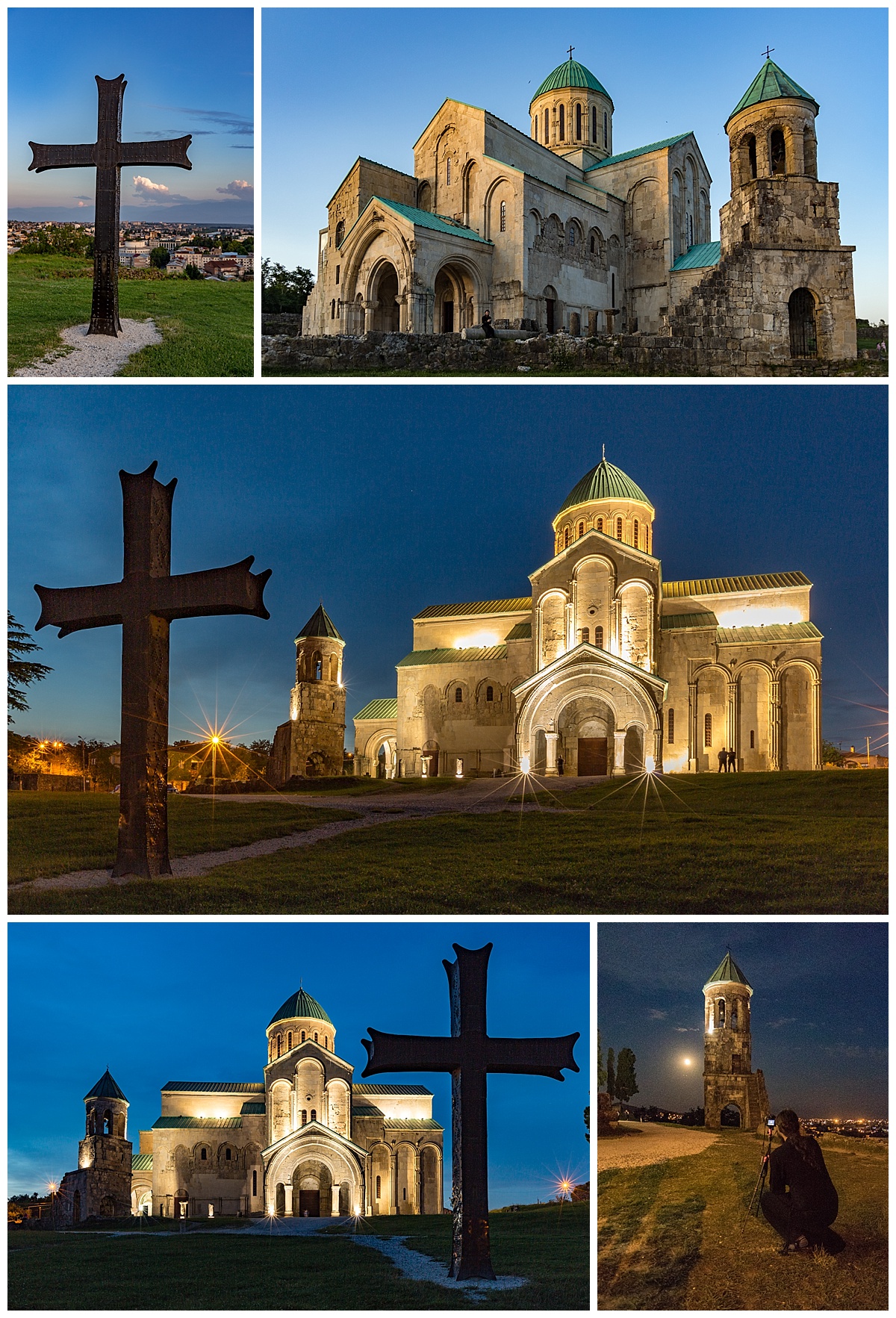 Kutasi, Georgia - cathedral at night