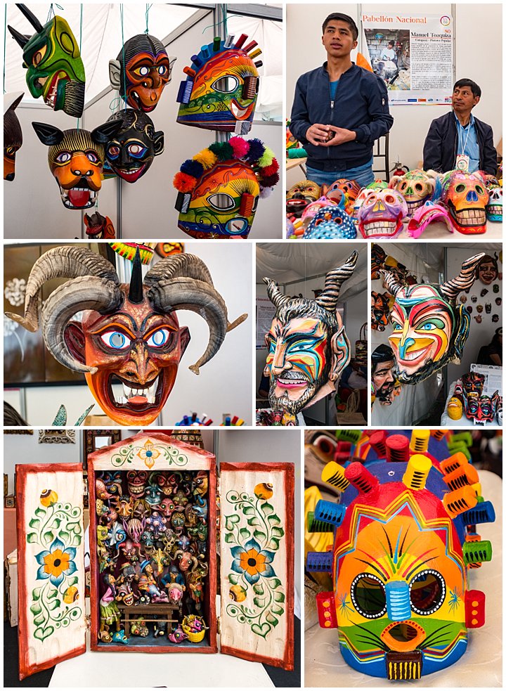 Festival de artesanias de America 2017, Cuenca, Ecuador - masks