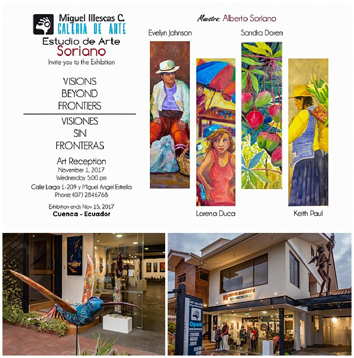 Evelyn Johnson art show Cuenca, Ecuador Nov 1, 2017 - venue