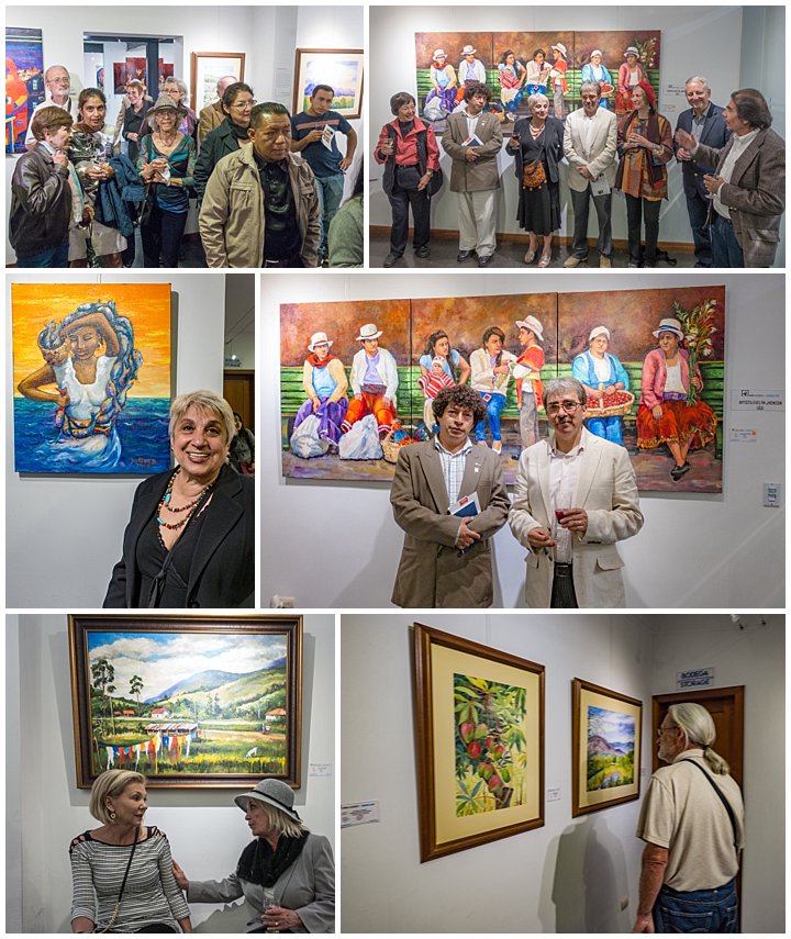 Evelyn Johnson art show Cuenca, Ecuador Nov 1, 2017 - art