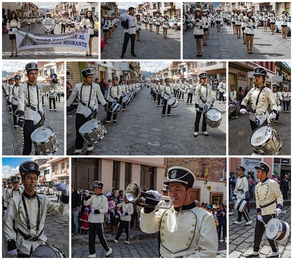 migrante parade, Cuenca, Ecuador 2018 - bands