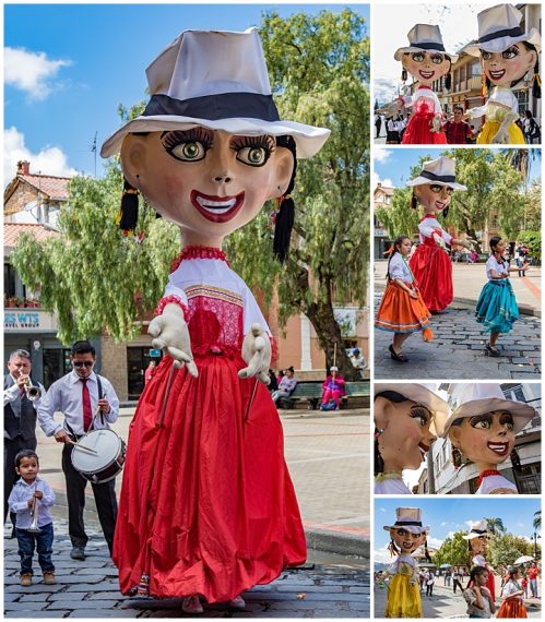migrante parade, Cuenca, Ecuador 2018 - giants