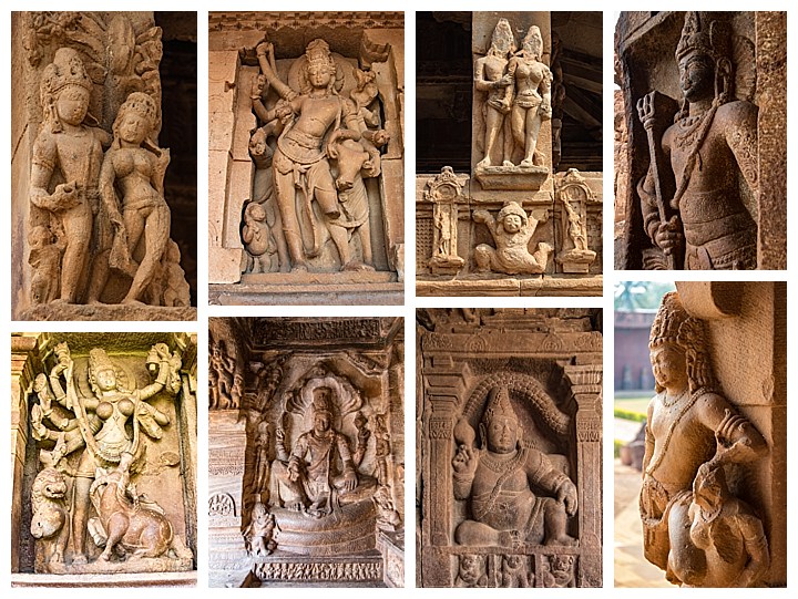 Badami, India - large carvings