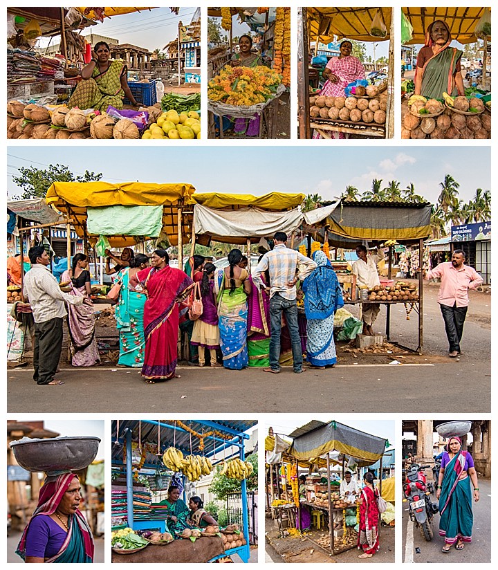 Badami, India - market