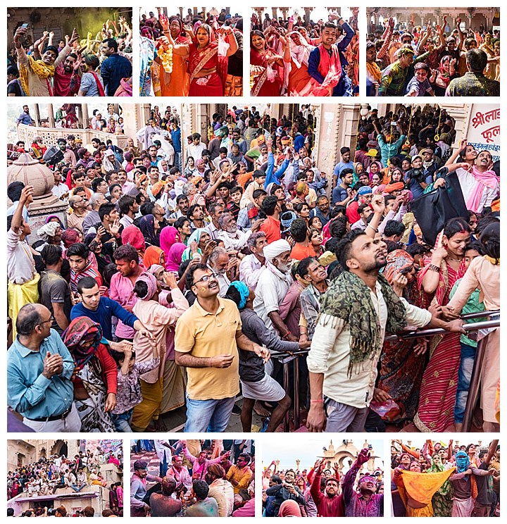 Barsana, India - crowds