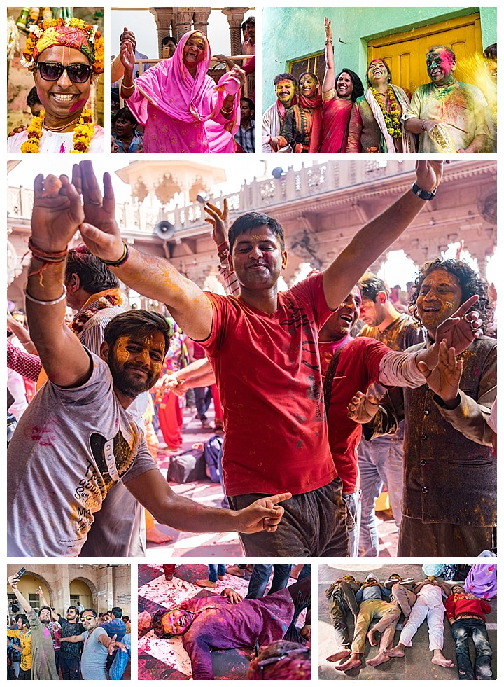 Barsana, India - celebrating