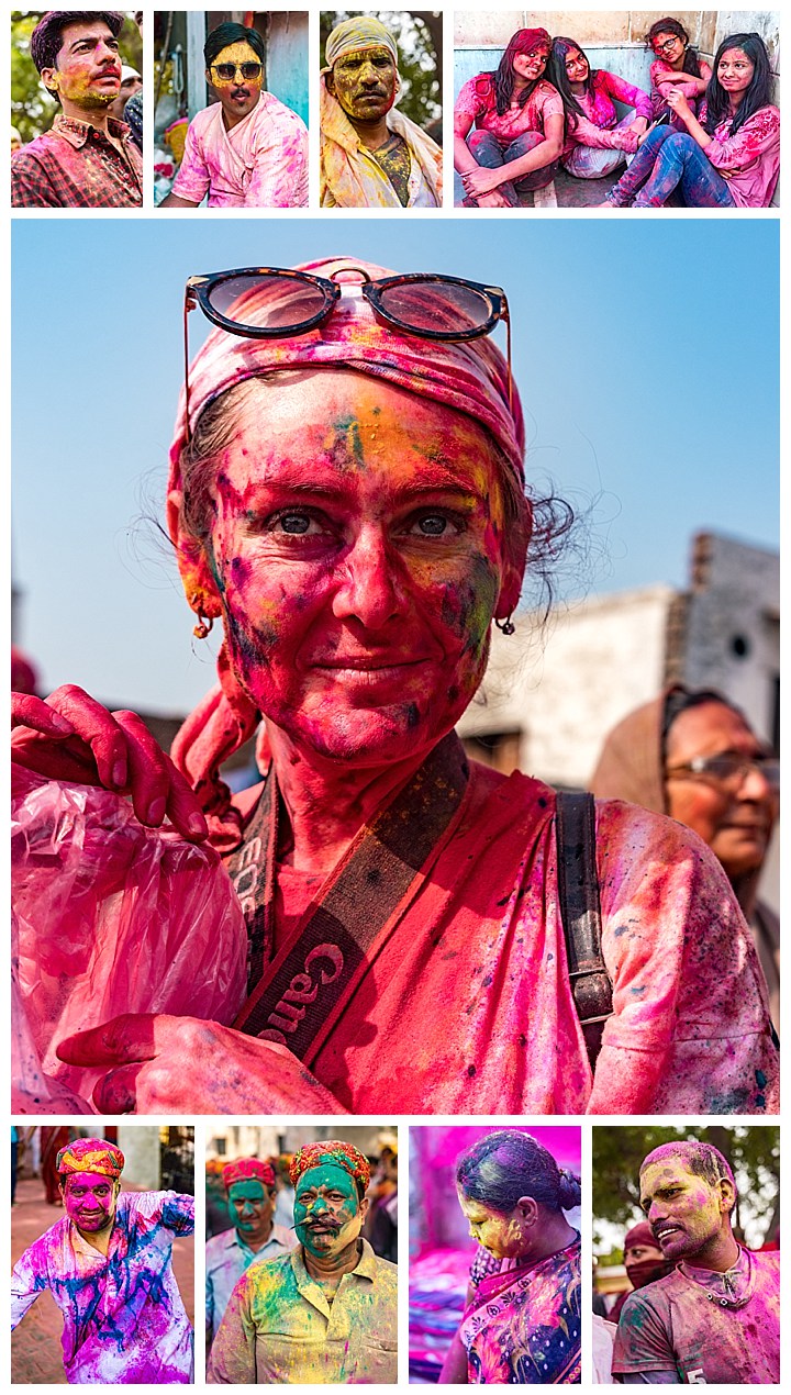 Barsana, India, Holi Festival 2018 -painted faces