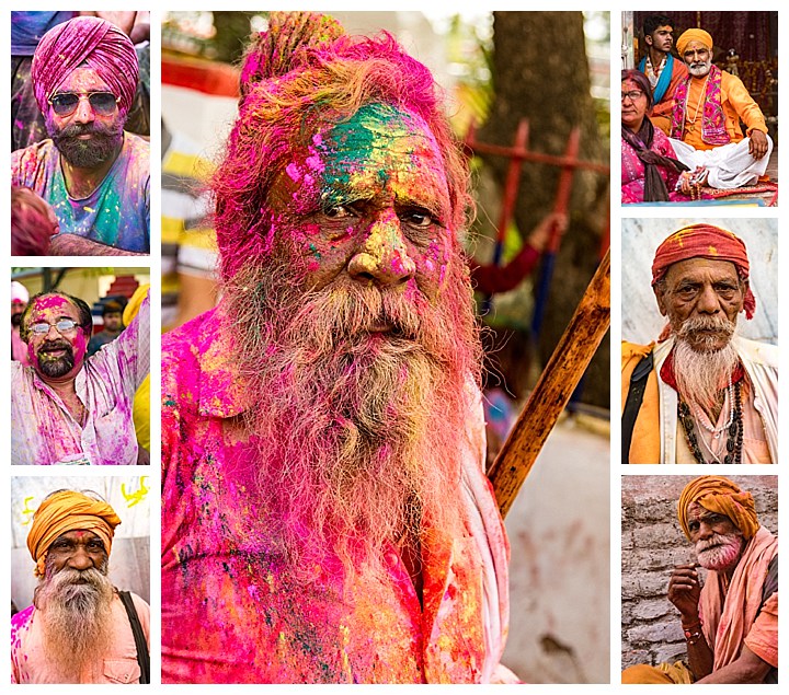 Barsana, India, Holi Festival 2018 -beards