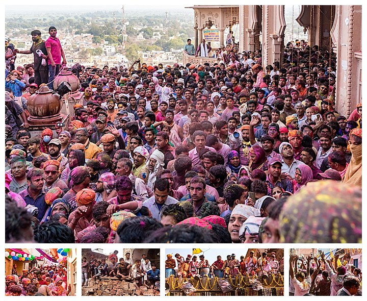 Barsana, India, Holi Festival 2018 -crowds