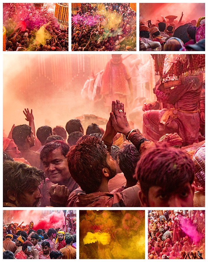 Barsana, India, Holi Festival 2018 -painted crowds