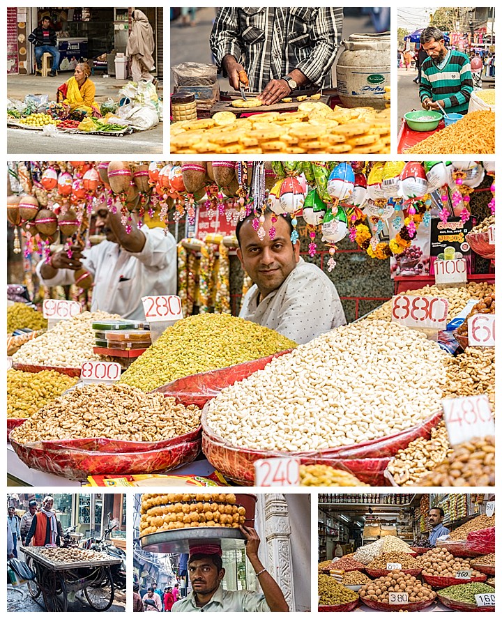 Delhi, India - food vendors