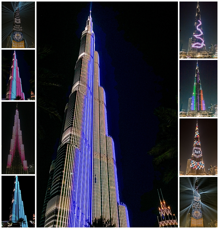 Dubai, UAE - Burj Khalifa light show