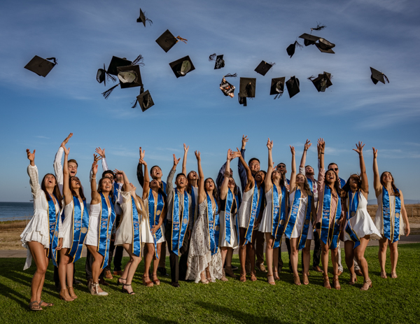 Kerry Jones Graduation - throw hats