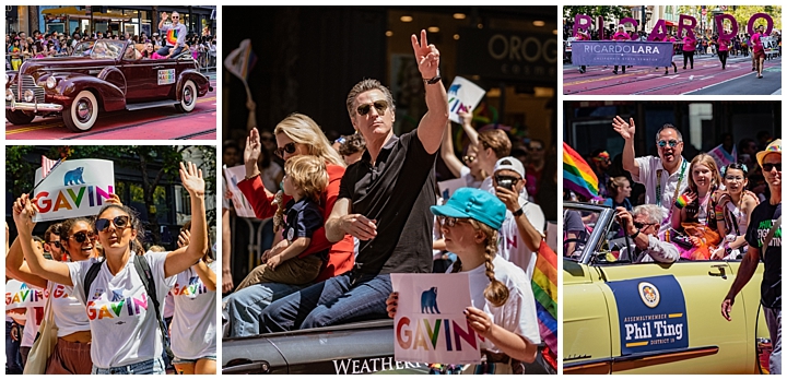 Gay Pride Parade, San Francisco - politicians