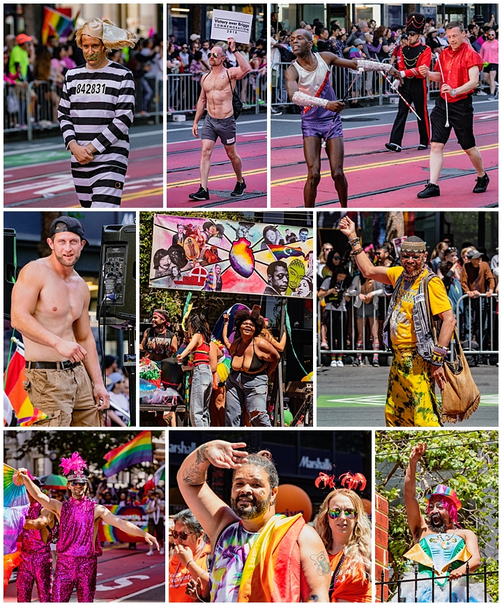 Gay Pride Parade, San Francisco - characters